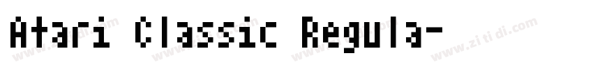 Atari Classic Regula字体转换